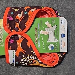 Best Bottom Jewel Woods cotton snap cloth diaper cover